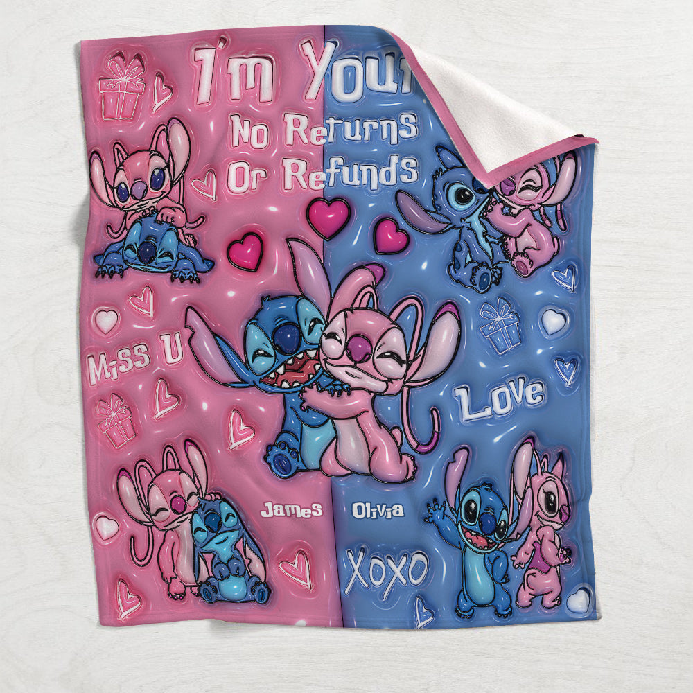 I'm Yours No Returns No Refunds - Personalized Ohana Blanket