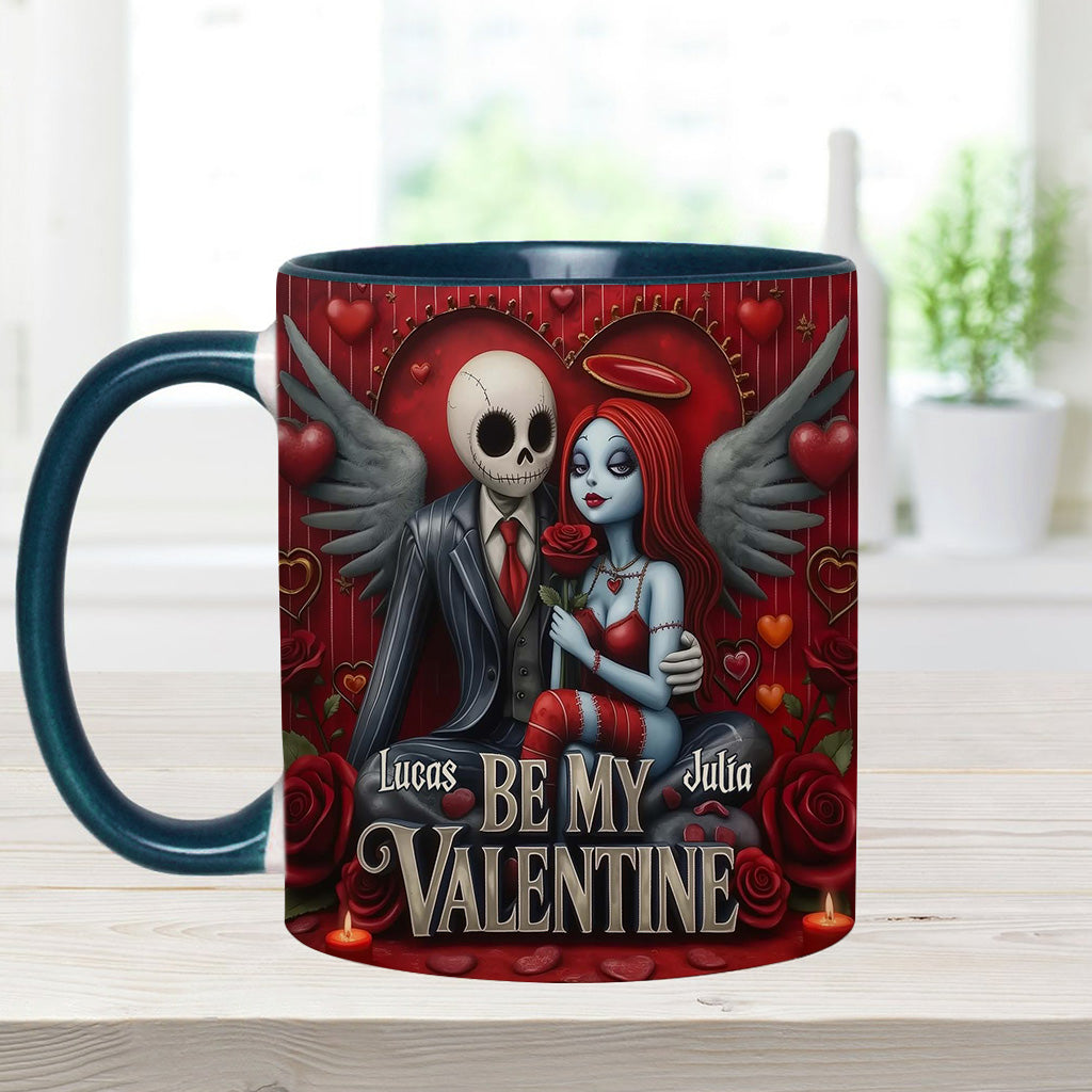 Be My Valentine - Personalized Nightmare Accent Mug
