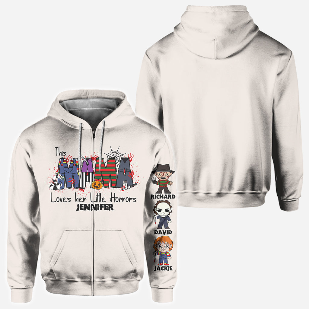 This Mama Loves Her Little Horror - Personalized All Over Shirt