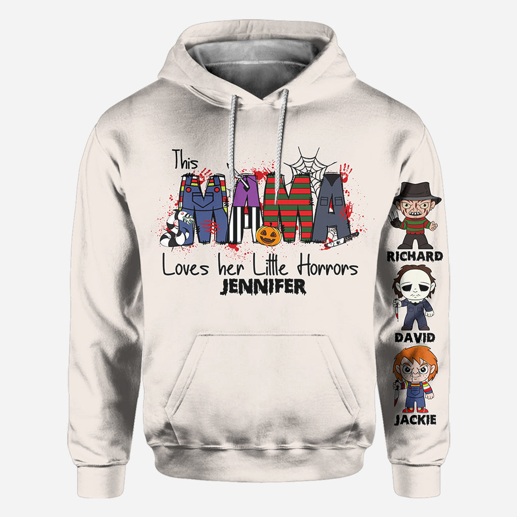 This Mama Loves Her Little Horror - Personalized All Over Shirt