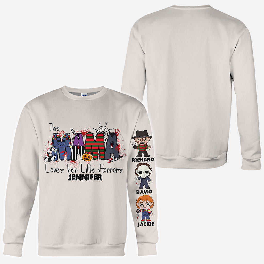 This Mama Loves Her Little Horror - Personalized All Over Shirt