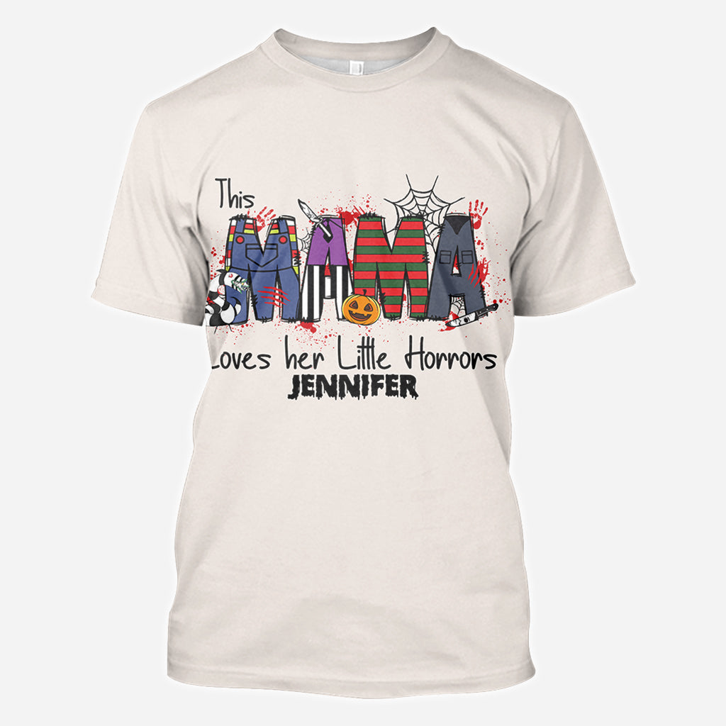 This Mama Loves Her Little Horror - Personalized All Over Shirt