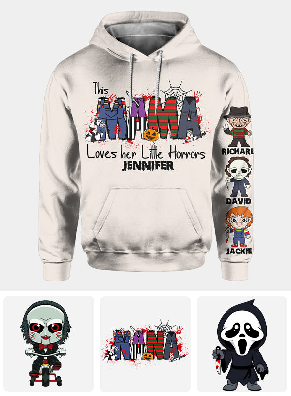 This Mama Loves Her Little Horror - Personalized All Over Shirt
