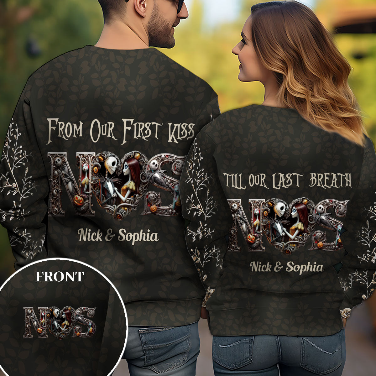 Till Dead Do Us Part - Personalized Nightmare All Over Shirt