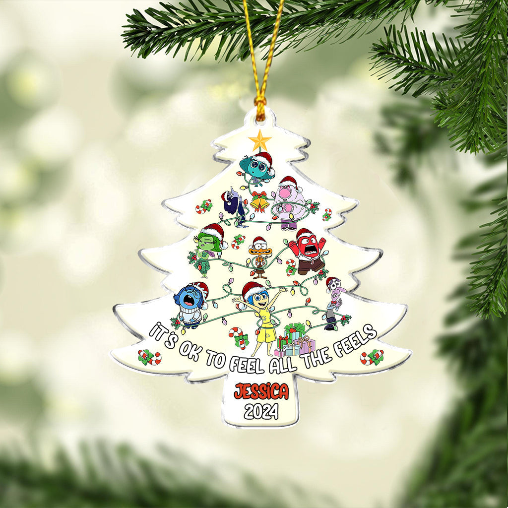 It's Ok To Feel All The Feels - Personalized Ornament