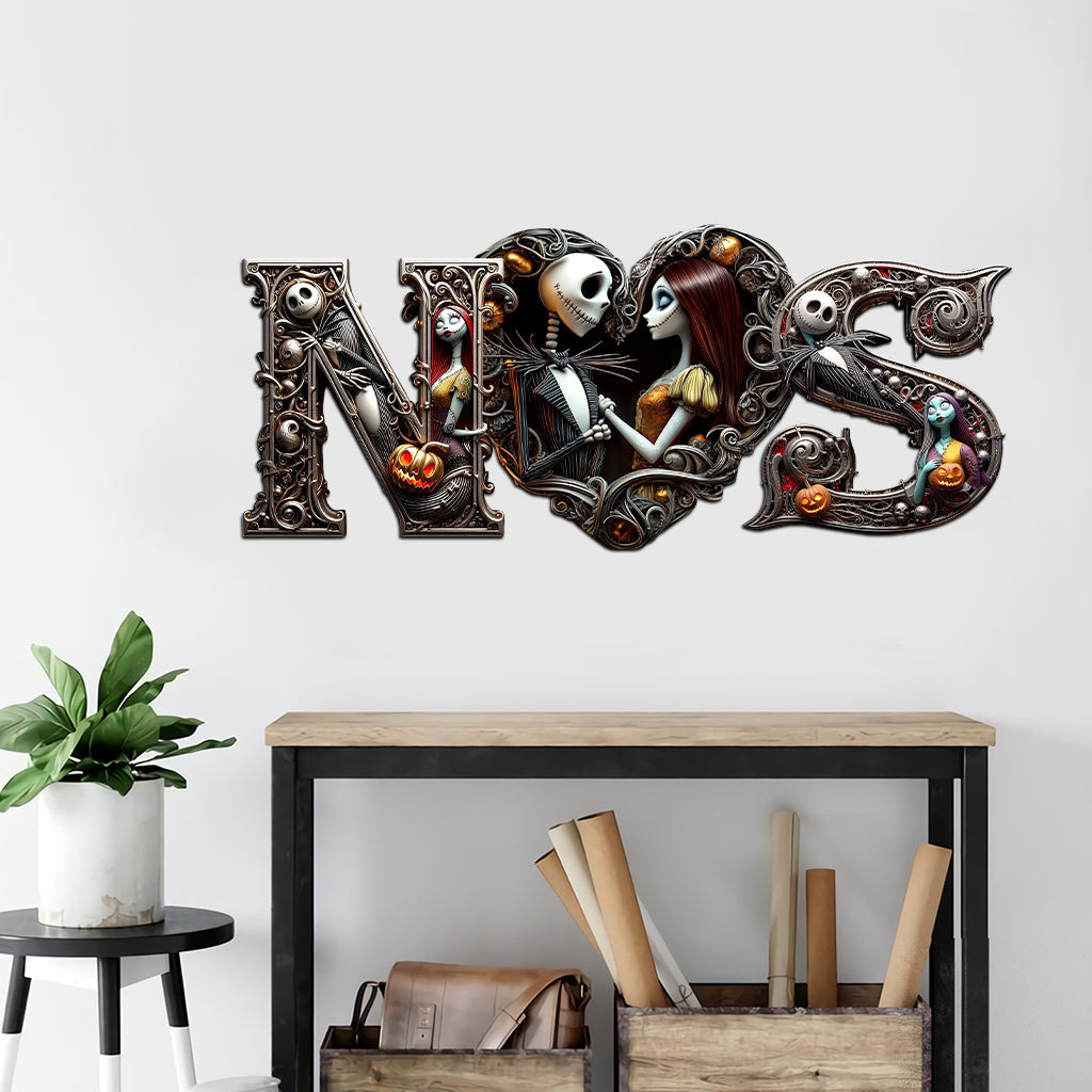 Till Death Do Us Part - Personalized Nightmare Cut Metal Sign