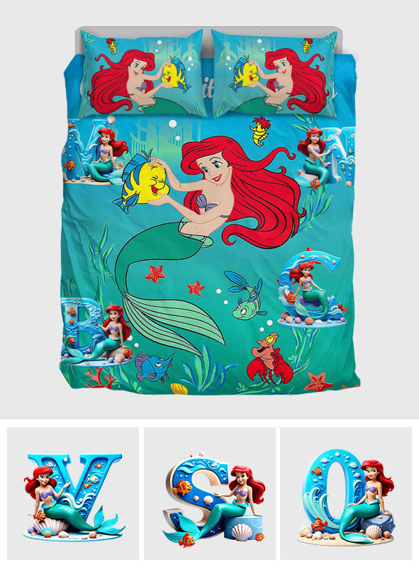 Grandma's Little Mermaids - Personalized Mouse Bedding Set