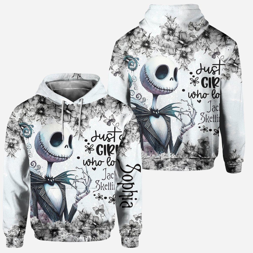 Just A Girl Who Loves Jack - Personalized Nightmare Hoodie and Leggings