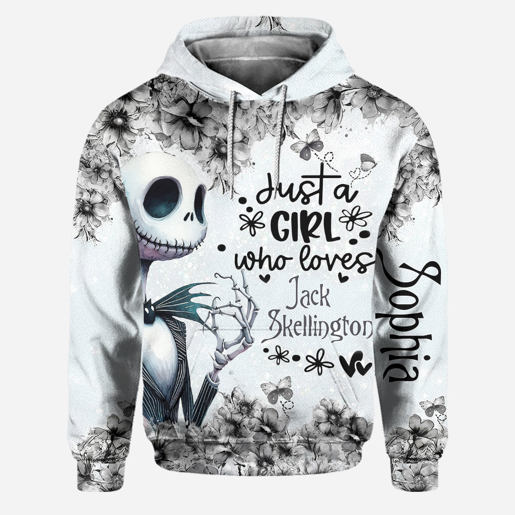 Just A Girl Who Loves Jack - Personalized Nightmare Hoodie and Leggings