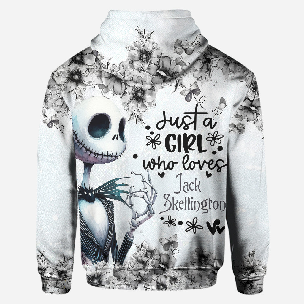 Just A Girl Who Loves Jack - Personalized Nightmare Hoodie and Leggings