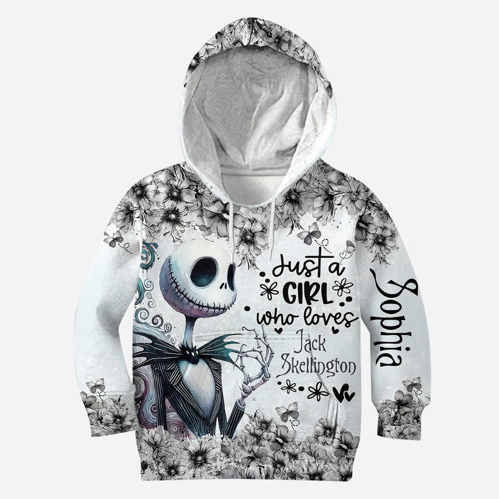 Just A Girl Who Loves Jack - Personalized Nightmare Hoodie and Leggings