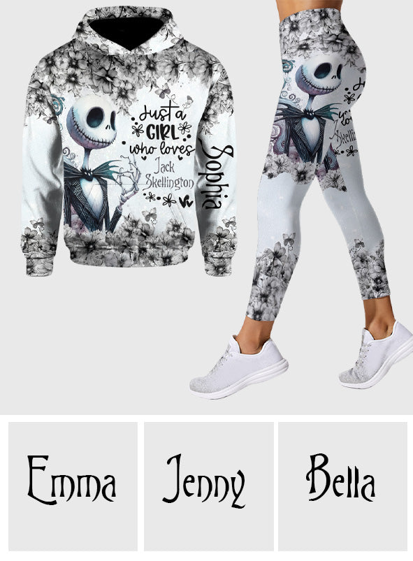 Just A Girl Who Loves Jack - Personalized Nightmare Hoodie and Leggings