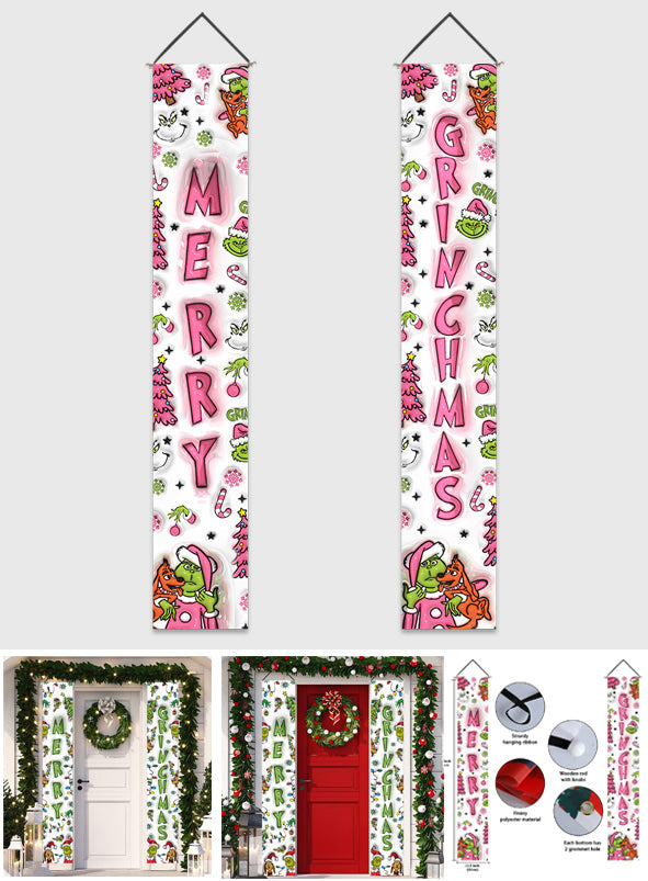 Merry Grinchmas - Personalized Stole Christmas Porch Sign