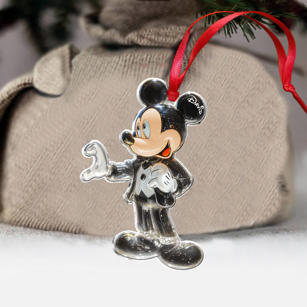 Cute Mouse Couple Married - Personalized Mouse Ornament