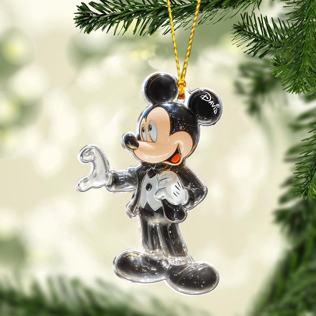 Cute Mouse Couple Married - Personalized Mouse Ornament