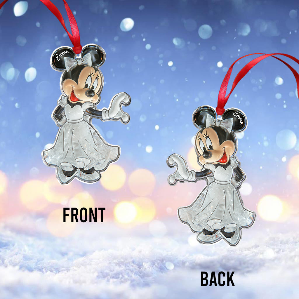Cute Mouse Couple Married - Personalized Mouse Ornament