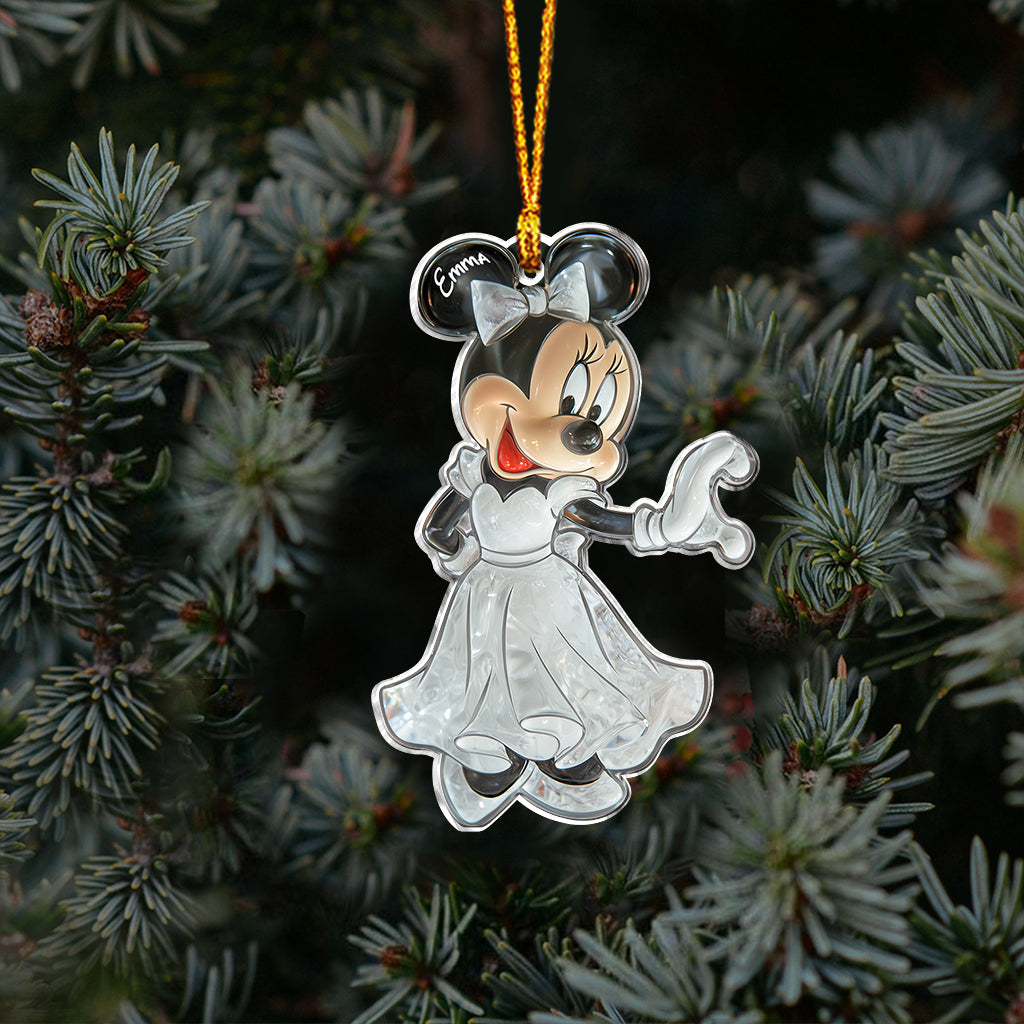 Cute Mouse Couple Married - Personalized Mouse Ornament
