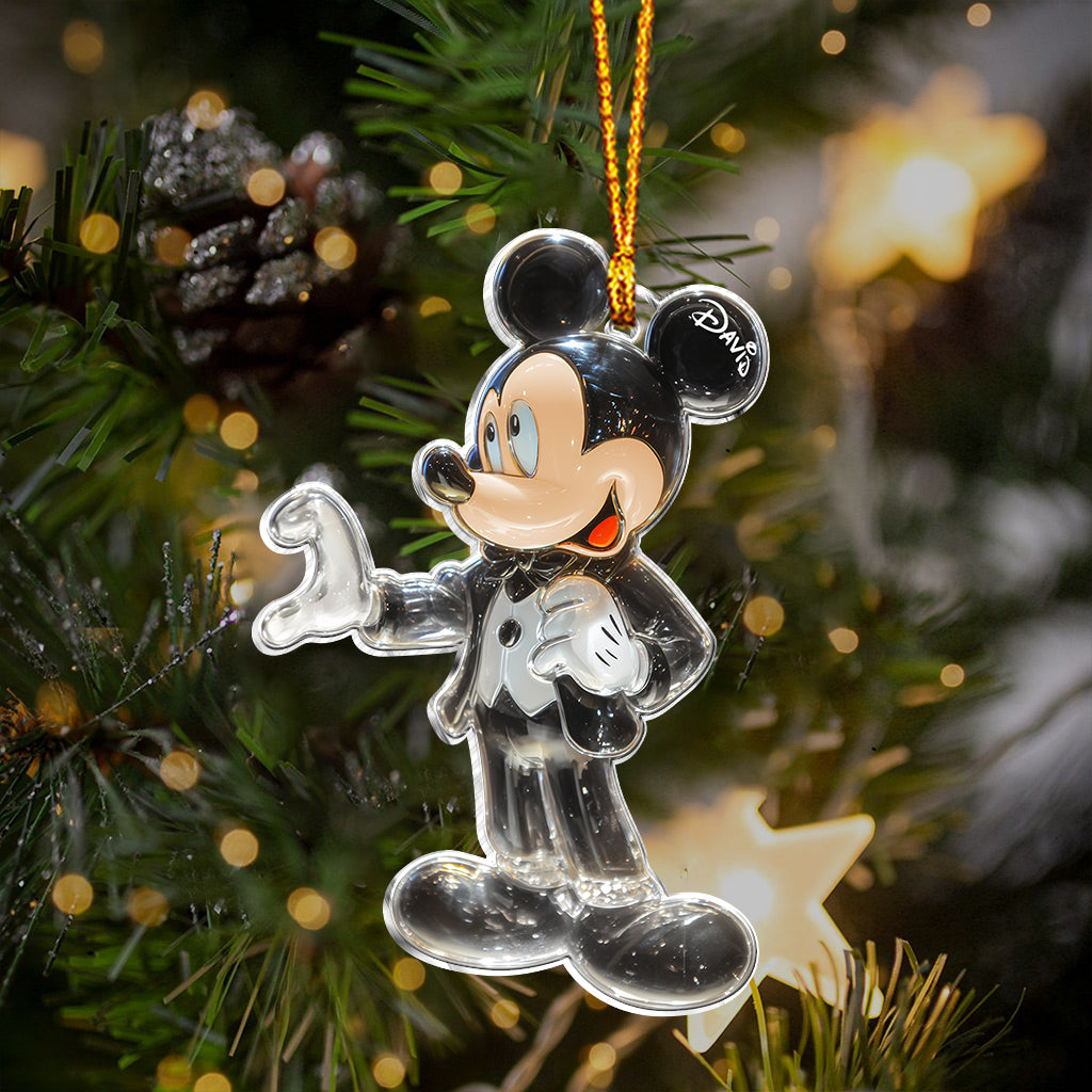 Cute Mouse Couple Married - Personalized Mouse Ornament