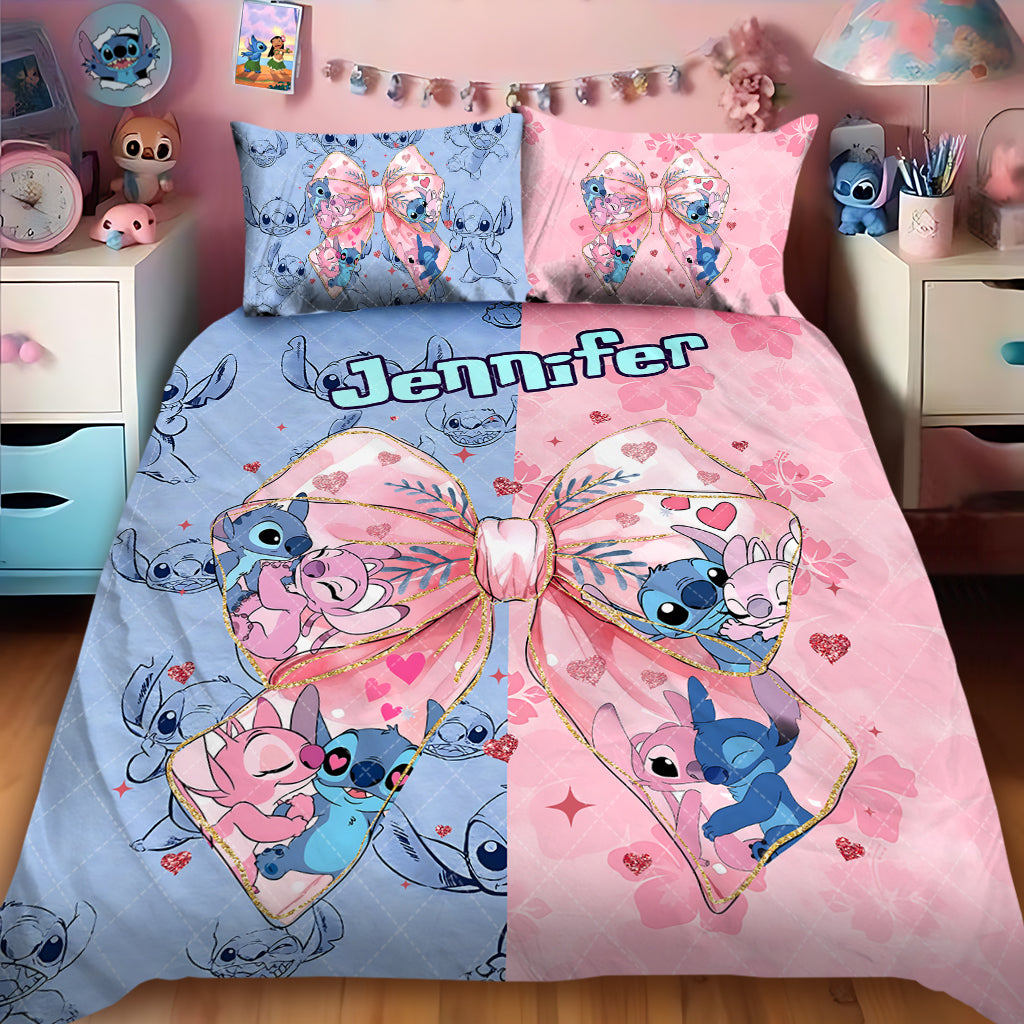 Ohana Means Family - Personalized Ohana Quilt Set