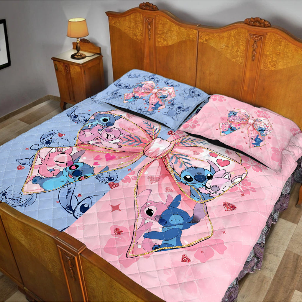 Ohana Means Family - Personalized Ohana Quilt Set