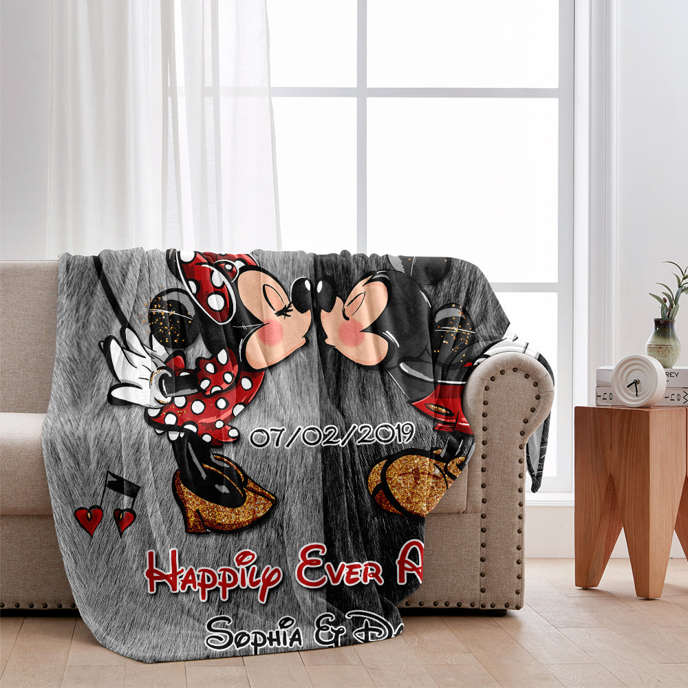 Happily Ever After - Personalized Mouse Blanket