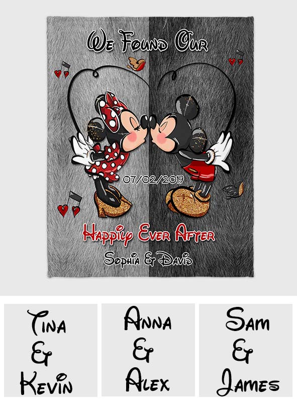 Happily Ever After - Personalized Mouse Blanket