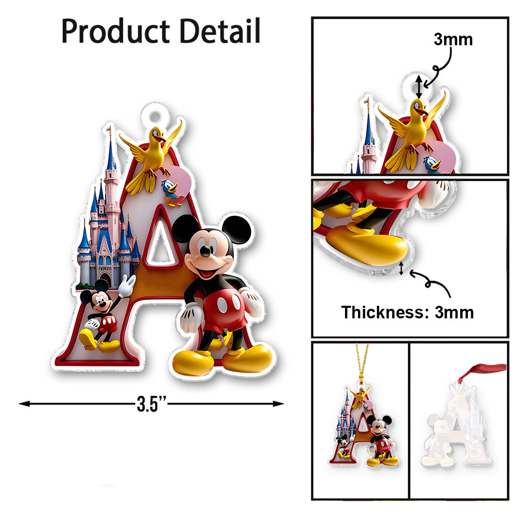 Magic Christmas - Personalized Mouse Transparent Ornament