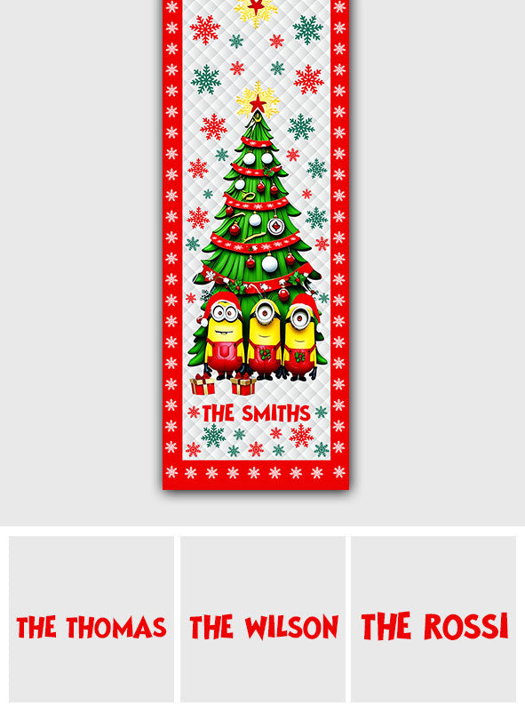 Merry Christmas - Personalized Table Runner