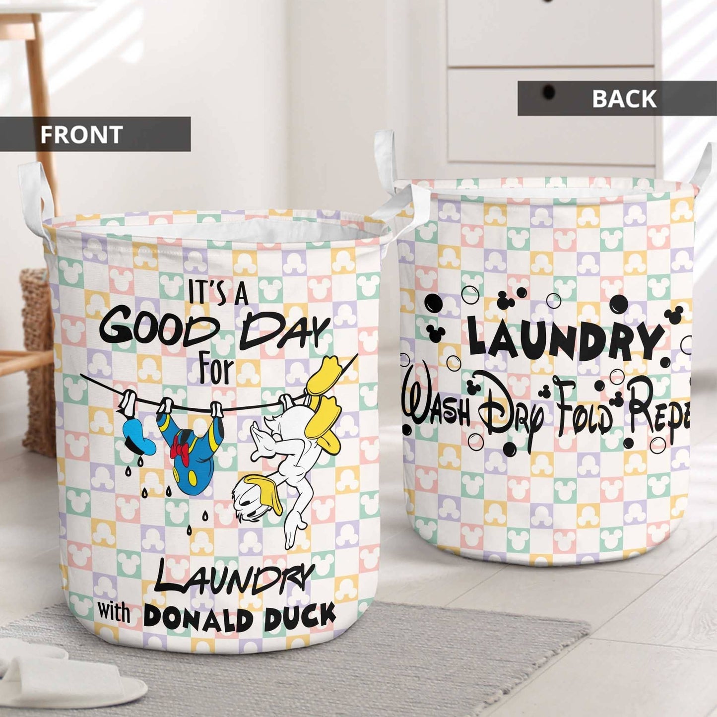 It's A Good Day For Laundry Mouse Storage Basket 0823