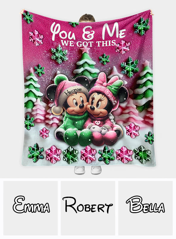 Mouse Couple - Personalized Mouse Blanket