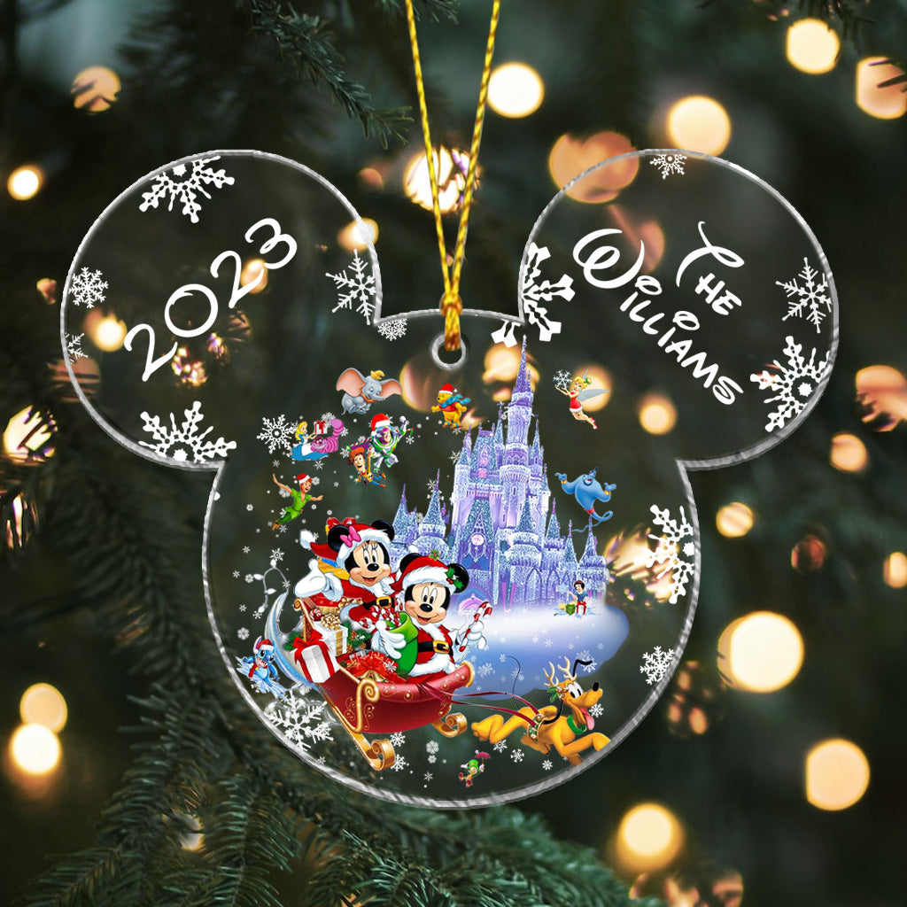 Magical Christmas - Personalized Mouse Transparent Ornament