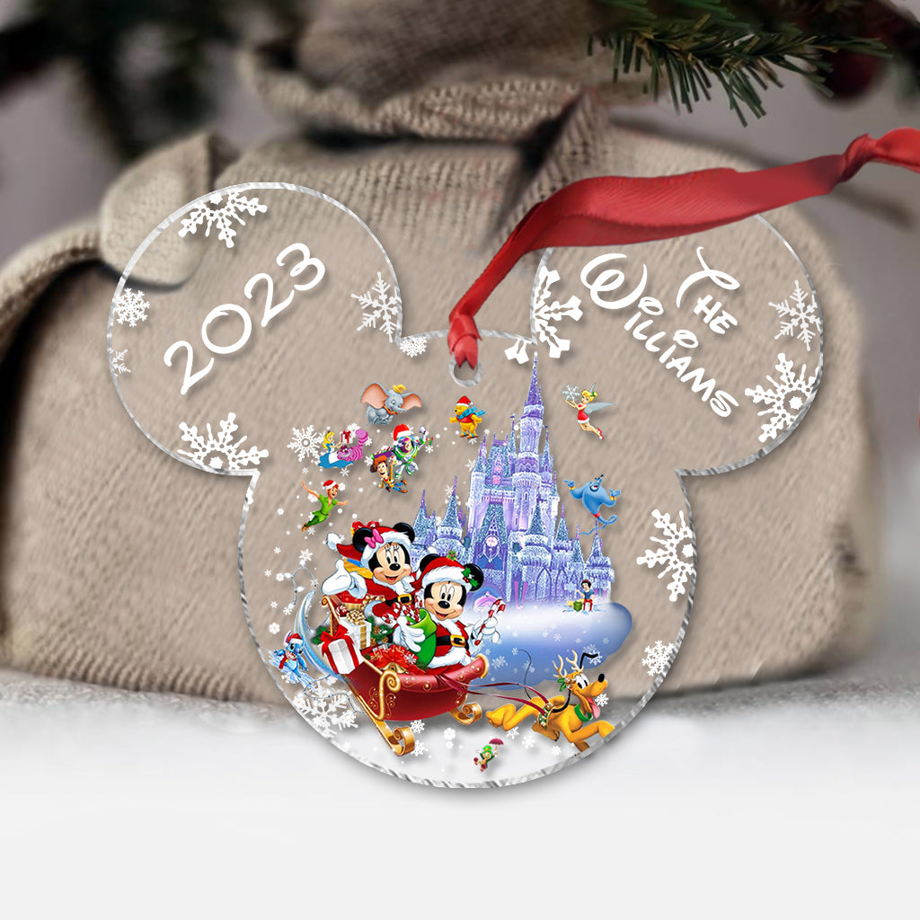 Magical Christmas - Personalized Mouse Transparent Ornament