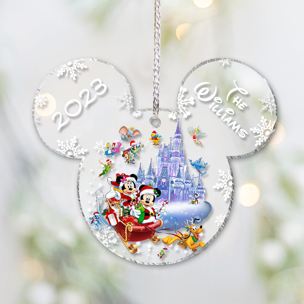 Magical Christmas - Personalized Mouse Transparent Ornament