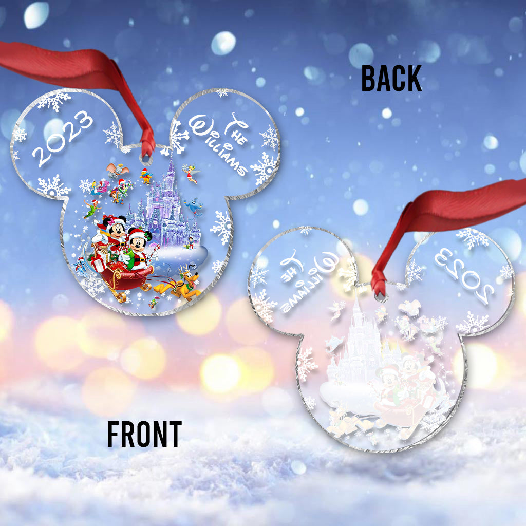 Magical Christmas - Personalized Mouse Transparent Ornament
