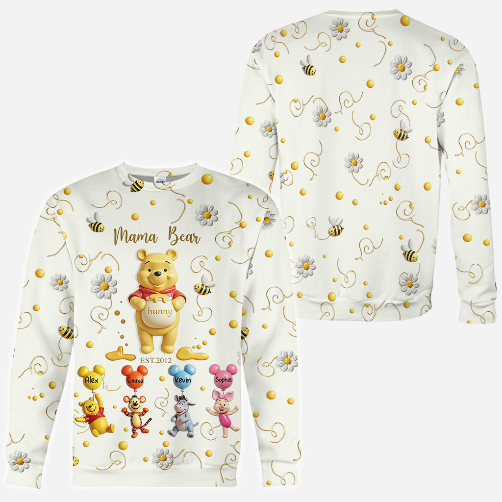 Mama Bear - Personalized Mouse All Over Shirt