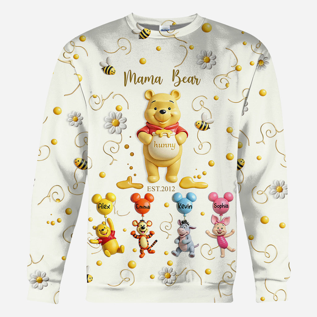 Mama Bear - Personalized Mouse All Over Shirt