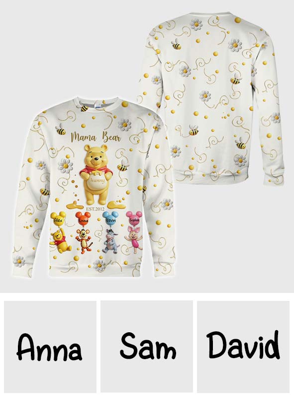 Mama Bear - Personalized Mouse All Over Shirt
