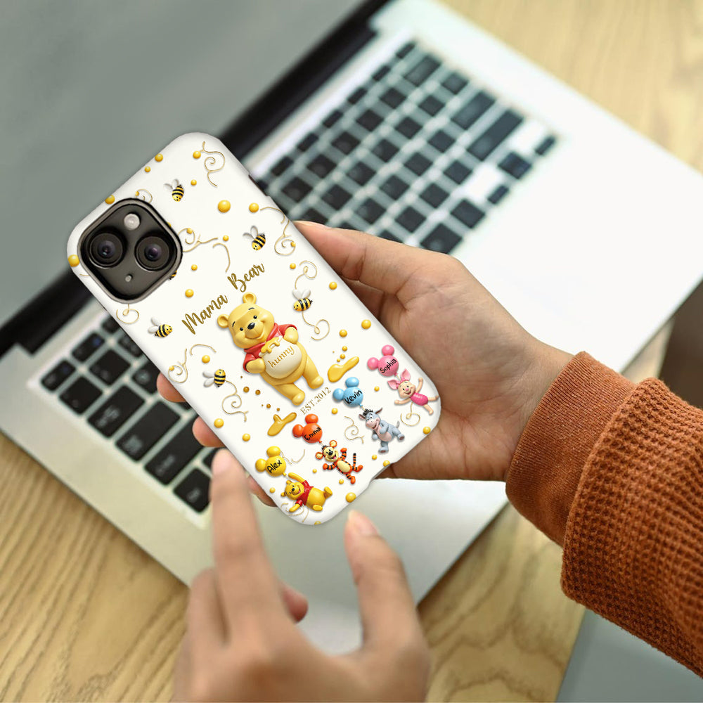 Mama Bear - Personalized Mouse Full Print Phone Case