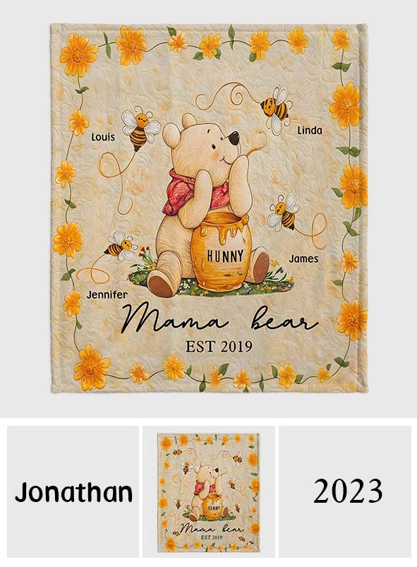 Mama Bear - Personalized Mouse Blanket