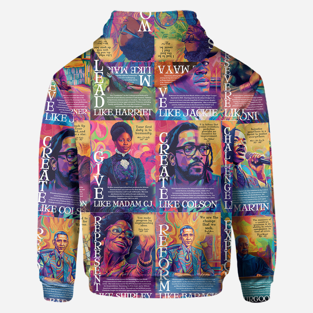 Dream Like Martin Rise Like Maya - Personalized African American All Over Shirt