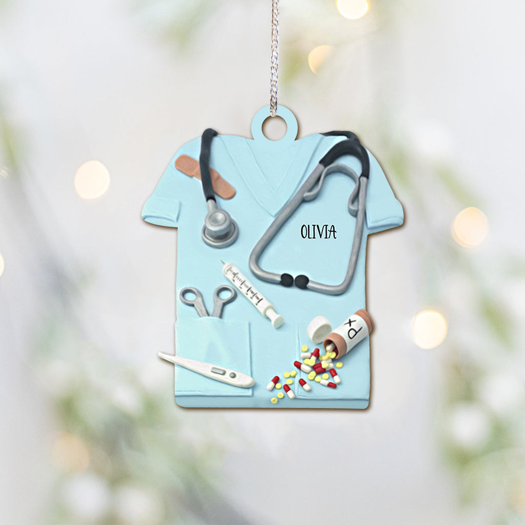 Nurse Life Christmas Is Coming - Personalized Ornament (Printed On Both Sides)