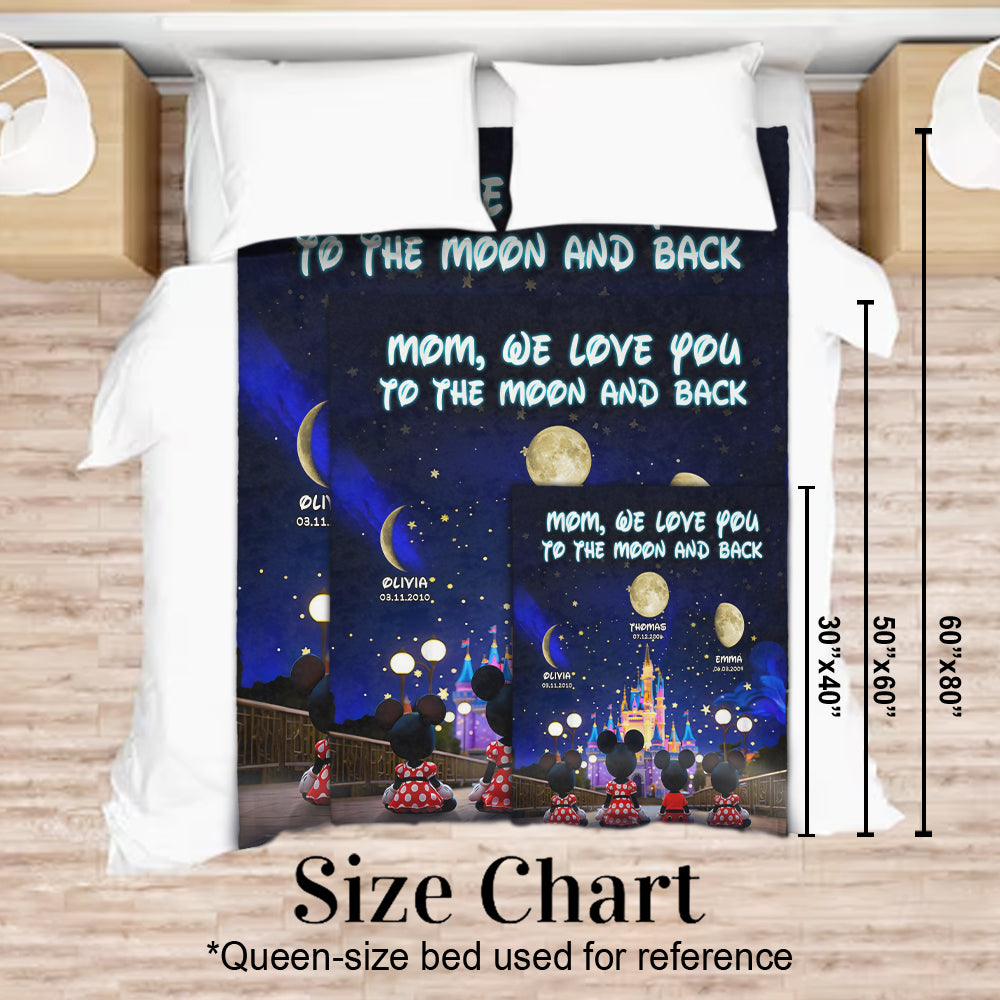 The Days I Became Your Mom - Personalized Mother Blanket