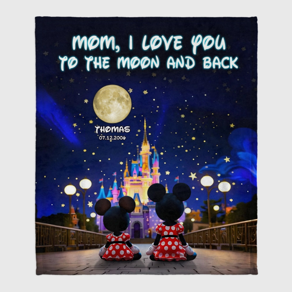 The Days I Became Your Mom - Personalized Mother Blanket