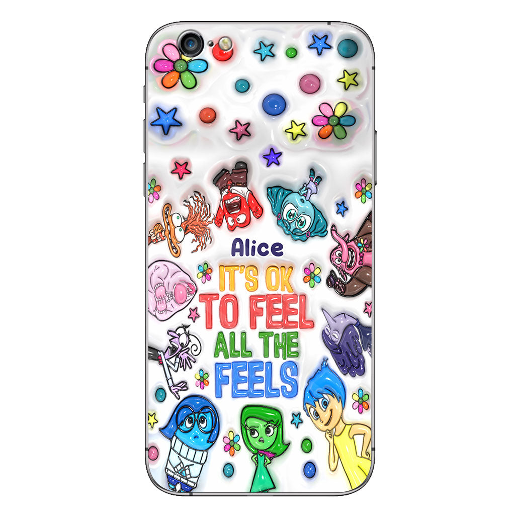 It's Ok To Feel All The Feels - Personalized Phone Case