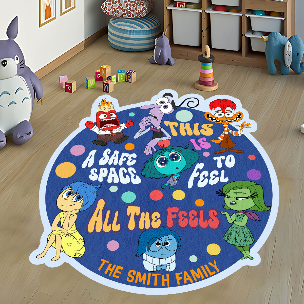 This Is A Safe Space To Feel All The Feels - Personalized Autism Awareness Shaped Doormat