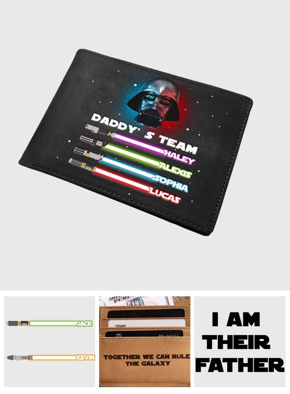 Together We Can Rule The Galaxy - Personalized The Force Leather Wallet