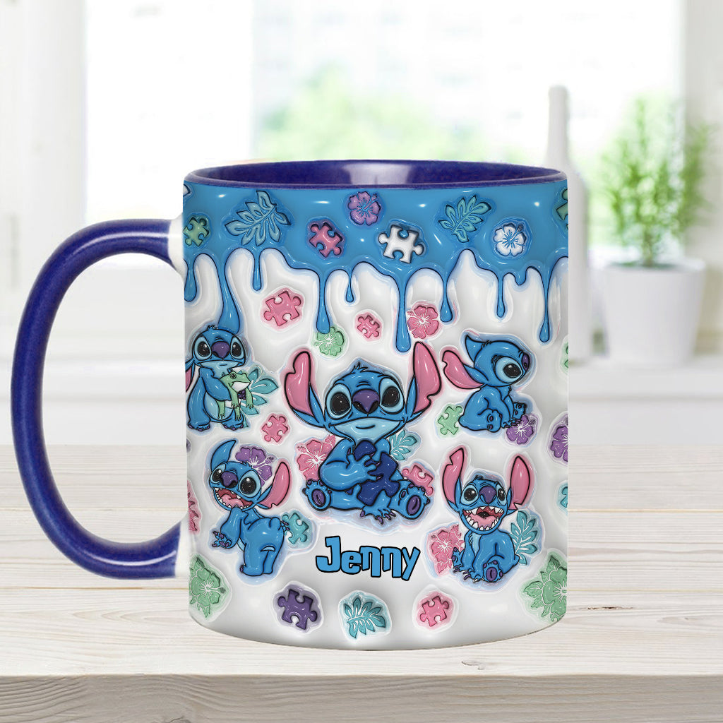 It's Ok To Be Different - Personalized Autism Awareness Accent Mug