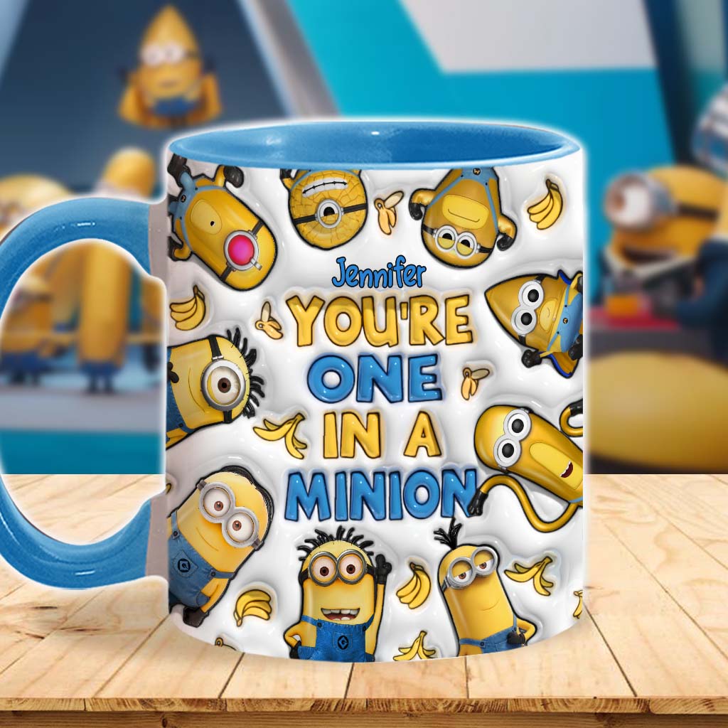 You're One In A Minion - Personalized Accent Mug