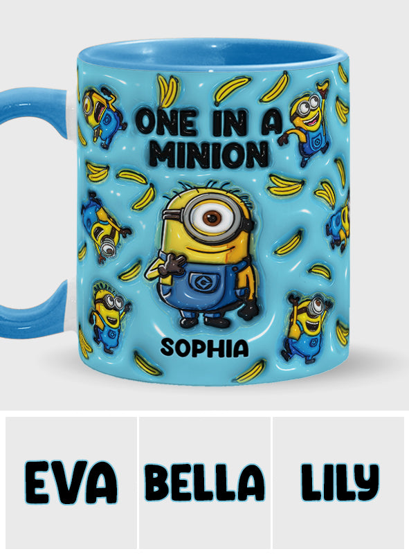 One In A Minion - Personalized Accent Mug