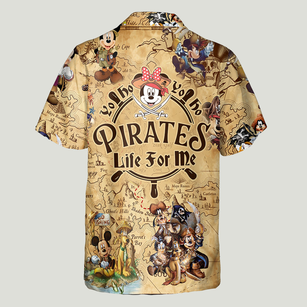 Yo Ho Ho Pirates Life For Me - Personalized Cruising Hawaiian Shirt